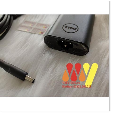 Sạc Laptop Dell Chính Hãng 19.5V 2.31A 45W Chân Kim Nhỏ - Adapter Kèm Dây Nguồn Cho XPS 13