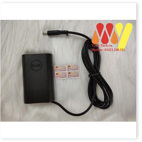 Sạc Laptop Dell Chính Hãng 19.5V 2.31A 45W Chân Kim Nhỏ - Adapter Kèm Dây Nguồn Cho XPS 13
