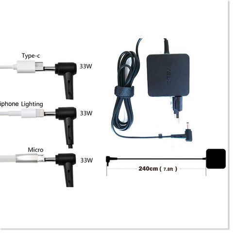 Sạc Laptop Asus 19V 2.37A Mini - Adapter Chính Hãng Cho Các Mẫu X507, X407, Bảo Hành 18 Tháng