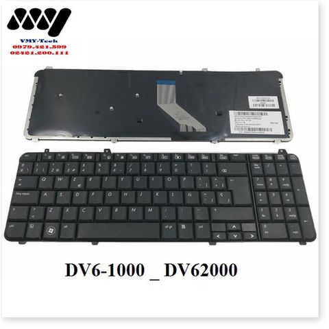 Bàn phím Laptop HP Pavilion DV6-1000 DV6-2000 DV6T DV6Z - Phím Chất lượng, Bảo hành nhanh chóng, Phù hợp với nhiều dòng DV6