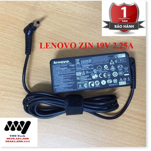 Sạc Laptop Lenovo 20V 2.25A Chân Nhỏ Chính Hãng - Adapter Ideapad 100-15IBY, 100-15IBD, 100-14IBY, Bảo Hành 9 Tháng