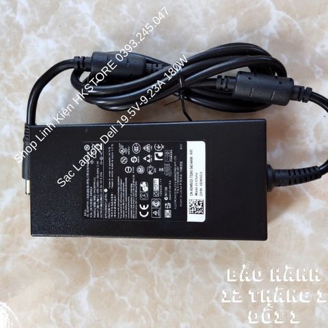 Sạc Laptop Dell 19.5V-9.23A 180W Chính Hãng Cho Alienware 15 M14x M17x R4 M4600 M4700 M4800 - Bảo Hành 12 Tháng