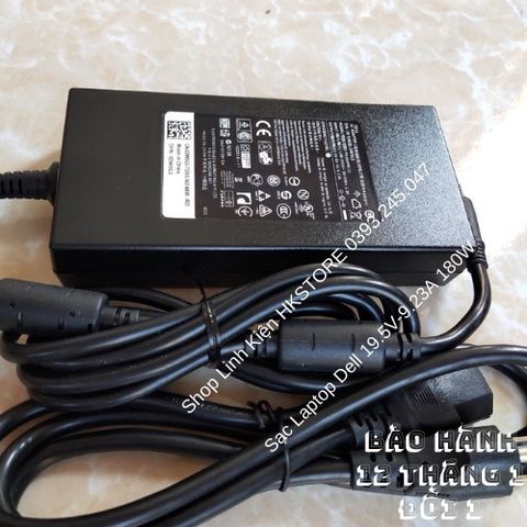 Sạc Laptop Dell 19.5V-9.23A 180W Chính Hãng Cho Alienware 15 M14x M17x R4 M4600 M4700 M4800 - Bảo Hành 12 Tháng