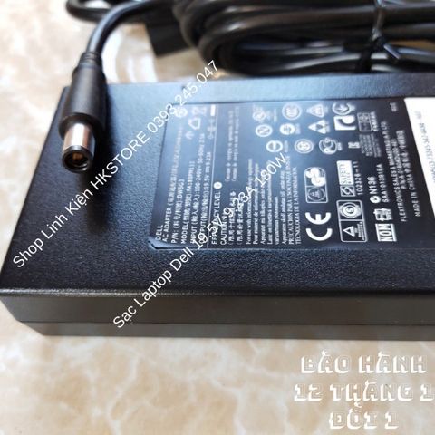 Sạc Laptop Dell 19.5V-9.23A 180W Chính Hãng Cho Alienware 15 M14x M17x R4 M4600 M4700 M4800 - Bảo Hành 12 Tháng
