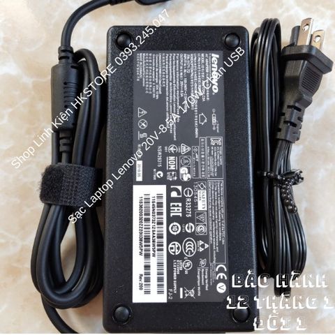 Sạc Laptop Lenovo 20V-8.5A 170W Chân USB - Hàng Chính Hãng Bảo Hành 12 Tháng, Phù Hợp T440P, T540P, Y50-70, Yoga 11/13