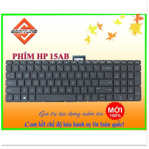 Bàn Phím Laptop HP 15-ABxx 15-ab291TX 15-AB093TX - Thay Thế Chuẩn US Layout, Độ Nhạy Cao, Bảo Hành 09 Tháng