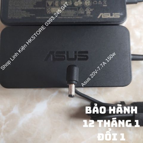 Sạc Laptop Asus 19.5V-7.7A 150W - Adapter Chính Hãng Cho G53SX, G74SX, K580P, G73, FX504, GL503, GL703 - An Toàn, Bền Bỉ