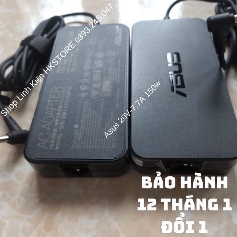 Sạc Laptop Asus 19.5V-7.7A 150W - Adapter Chính Hãng Cho G53SX, G74SX, K580P, G73, FX504, GL503, GL703 - An Toàn, Bền Bỉ