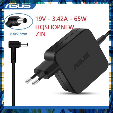 Sạc laptop Asus 19V 3.42A 65W chính hãng, vuông chân to 5.5*2.5mm - Phụ kiện laptop an toàn, tiết kiệm năng lượng