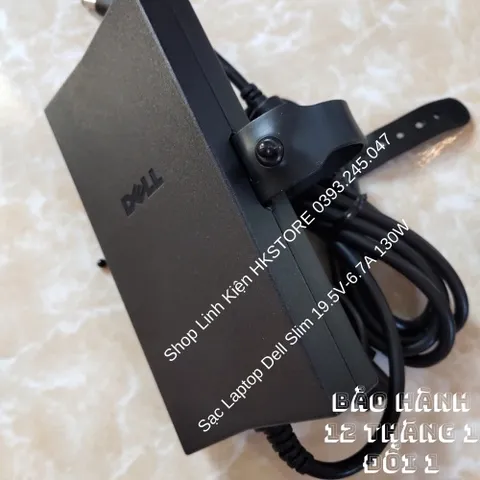 🔝 Sạc Laptop Dell Slim 19.5V-6.7A 130W Dell E5400 E6400 E5500 E6500 M2400 M4400 D600 D620 A840 1400 1535 1537 1555 xps