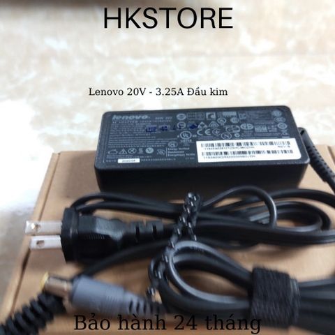 Sạc Laptop Lenovo 20V 3.25A 65W Đầu Kim Cho T410 T400 T500 X301 - Bảo Hành 24 Tháng, Chất Lượng Cao