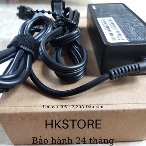 Sạc Laptop Lenovo 20V 3.25A 65W Đầu Kim Cho T410 T400 T500 X301 - Bảo Hành 24 Tháng, Chất Lượng Cao