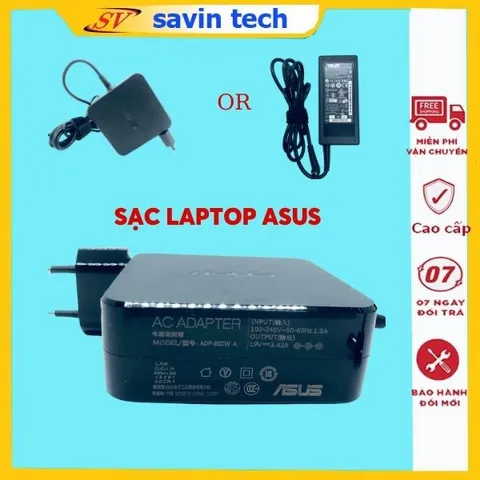 🔝 Sạc laptop asus 2.37a/3.42a/4.7a  savintech, sạc máy tính asus zin loại tốt bảo hành 12 tháng