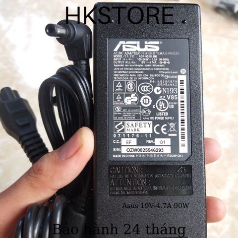 Sạc Laptop Asus 19V-4.7A 90W Chính Hãng cho U30 U31 U33 A40 A42 A43 Kèm Dây - Bảo Hành 24 Tháng