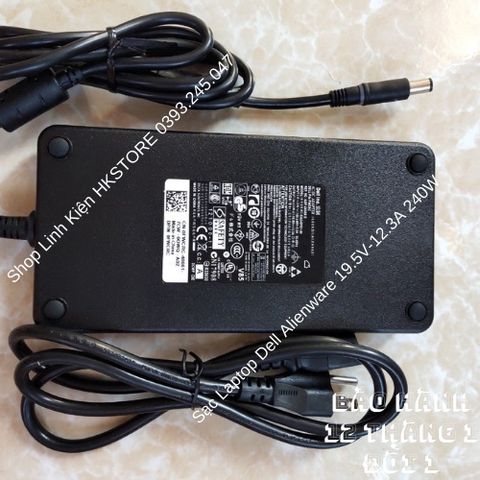 Sạc Laptop Dell Alienware 240W 19.5V-12.3A Chính Hãng - Phù Hợp cho M17x, M18x, Precision M6500 M6600 M6700