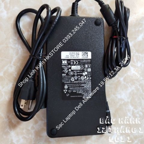 Sạc Laptop Dell Alienware 240W 19.5V-12.3A Chính Hãng - Phù Hợp cho M17x, M18x, Precision M6500 M6600 M6700