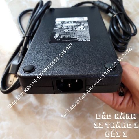 Sạc Laptop Dell Alienware 240W 19.5V-12.3A Chính Hãng - Phù Hợp cho M17x, M18x, Precision M6500 M6600 M6700