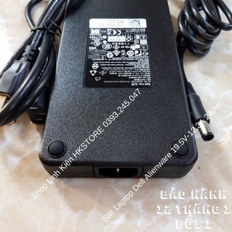Sạc Laptop Dell Alienware 240W 19.5V-12.3A Chính Hãng - Phù Hợp cho M17x, M18x, Precision M6500 M6600 M6700