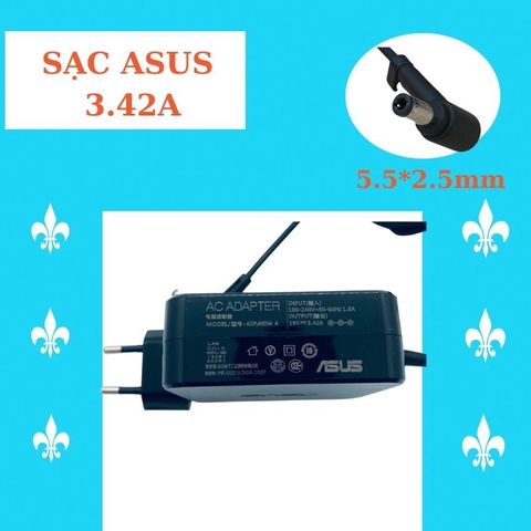 Sạc Laptop Asus 65W Chính Hãng Savintech - Cục Sạc 3.42A Vuông, Chân Cắm 5.5*2.5, Bảo Hành 12 Tháng
