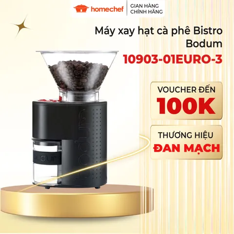 Máy Xay Cà Phê Bodum Bistro 160W - Xay Hạt Tươi Ngon Với 12 Chế Độ Điều Chỉnh, Bảo Hành 1 Năm - Đồ Gia Dụng Cao Cấp