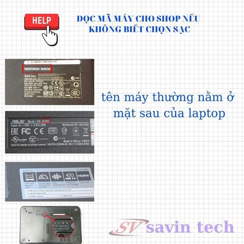 Sạc Laptop Asus 65W Chính Hãng Savintech - Cục Sạc 3.42A Vuông, Chân Cắm 5.5*2.5, Bảo Hành 12 Tháng