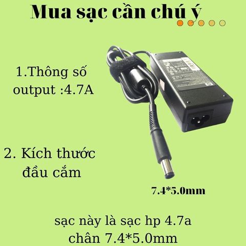 Sạc Laptop HP Chân Kim To 19V - 4.74A Zin Chính Hãng Bảo Hành 12 Tháng - Adapter Máy Tính Chất Lượng Cao