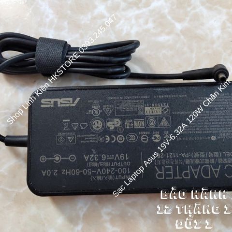 Sạc Laptop Asus 19V 6.32A 120W - Adapter Chân Kim Cho G501 N501 UX501 UX550 U500 UX561 FX570 - Phụ Kiện Chất Lượng cao