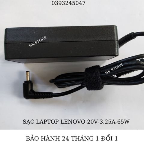 Sạc Laptop Lenovo Ideapad 20V-3.25A 65W Chính Hãng, Tương Thích Với Nhiều Dòng Máy, Bảo Hành 24 Tháng, Được Tặng Kèm Dây Nguồn
