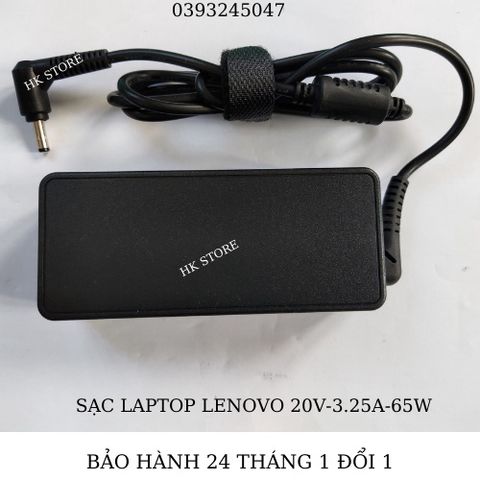 Sạc Laptop Lenovo Ideapad 20V-3.25A 65W Chính Hãng, Tương Thích Với Nhiều Dòng Máy, Bảo Hành 24 Tháng, Được Tặng Kèm Dây Nguồn