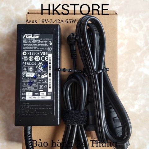 🔝 Sạc Laptop Asus 19V-3.42A 65W Asus X401 X441 X551 X451 X550 X450 x555 K40 K42 K43 K45 K46 K50 K52 Q501 S300 K401 K501