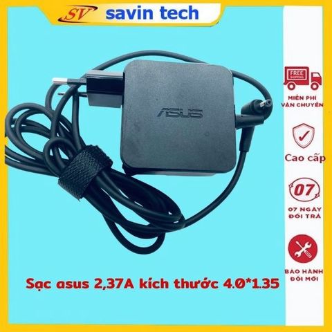 Sạc Laptop Asus Chân Nhỏ 4.0*1.35 2.37A Savintech - Sạc Máy Tính Chính Hãng Bảo Hành 12 Tháng, Chất Lượng Cao
