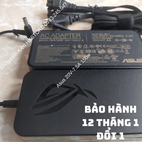 Sạc Laptop Asus 20V 7.5A 150W - Chân Kim Nhỏ 6.0 x 3.7mm cho ROG Strix GL531GT GL731GT PX731GT FX505GT