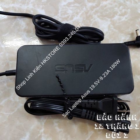 Sạc Laptop Asus 19.5V-9.23A 180W Đầu Tròn Kim 7.4X5.0 cho Dòng Gaming G75 FX502 GL502 G751 G752 - Bảo Hành 12 Tháng