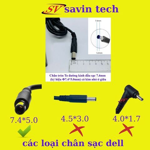 Sạc Laptop Dell 90W Chân Kim To 4.62A - Adapter ZIN Cao Cấp Kèm Dây Nguồn - Bảo Hành 12 Tháng, Chất Lượng Đảm Bảo