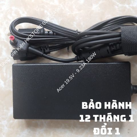 Sạc Laptop Acer 19.5V-9.23A 180W cho Acer Aspire V15, V17 Nitro và Predator Helios 300 - Bảo Hành 12 Tháng, Dây Nguồn Kèm Theo
