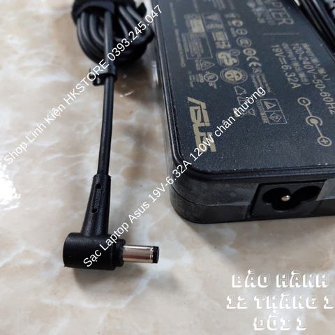 Sạc Laptop Asus 19V-6.32A 120W - Chân Thường Cao Cấp Dùng Cho GL551 GL552 GL553 FX53 G771 G752 X550 X580 K750
