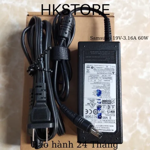 🔝 Sạc Laptop Samsung 19V-3.16A 60W Samsung R430 R478 R480 R523 R538 Q430 R430 R428 R429 R480 R523 NP530 NP300E4 NP300E5