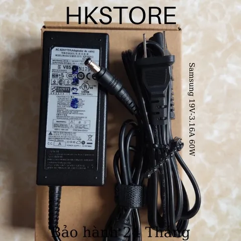 🔝 Sạc Laptop Samsung 19V-3.16A 60W Samsung R430 R478 R480 R523 R538 Q430 R430 R428 R429 R480 R523 NP530 NP300E4 NP300E5