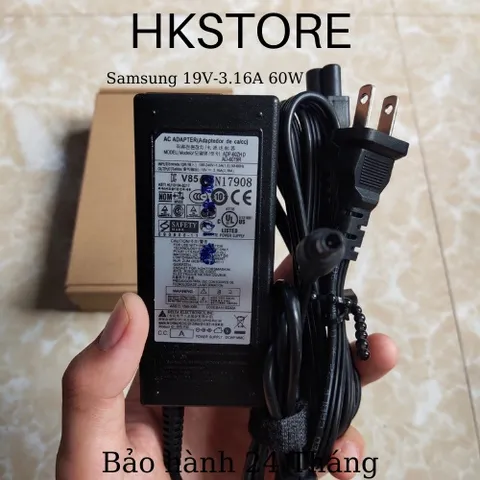 🔝 Sạc Laptop Samsung 19V-3.16A 60W Samsung R430 R478 R480 R523 R538 Q430 R430 R428 R429 R480 R523 NP530 NP300E4 NP300E5