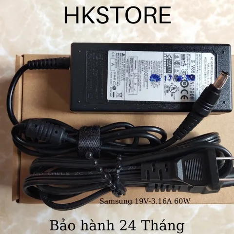 🔝 Sạc Laptop Samsung 19V-3.16A 60W Samsung R430 R478 R480 R523 R538 Q430 R430 R428 R429 R480 R523 NP530 NP300E4 NP300E5