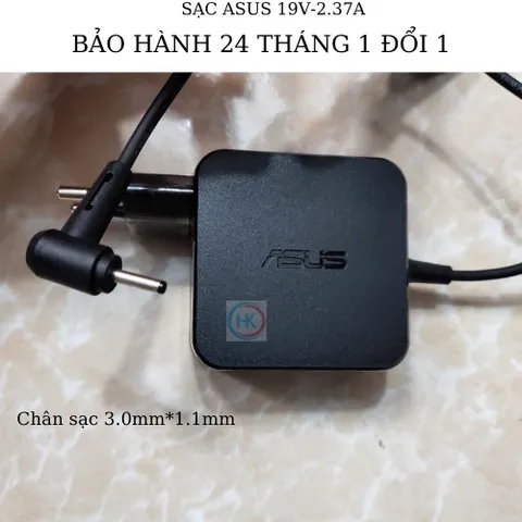 🔝 Sạc Laptop asus 19V-3.42A/2.37A chân nhỏ 3.0mmx1.1mm Asus UX31E, UX21E K401J-E1 K401L K401U K441 K441U F441S X200