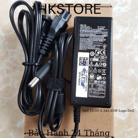 Sạc Laptop Dell 19.5V-3.34A 65W kim to Dell 3441 3442 3541 3542 14R 15R A840 3340 E5540 E6400 E6420 N4110 N5110 14z-5