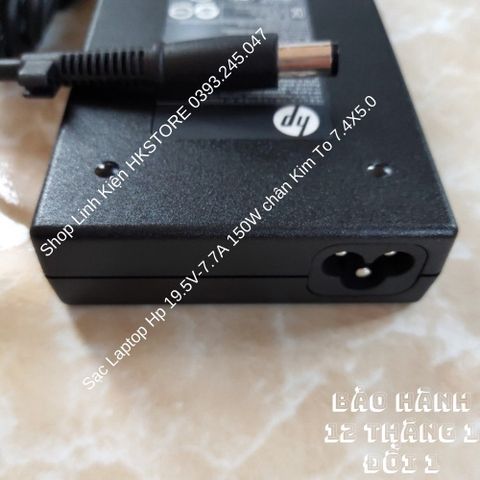 Sạc Laptop HP 19.5V 7.7A 150W chân kim to (7.4*5.0) - Phụ kiện Zin cho HP Zbook, EliteBook, HP HDX và nhiều dòng khác