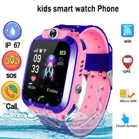 🛑 PHỤ KIỆN SỐ Đồng Hồ Thông Minh Trẻ Em Q12 Lắp Sim Nghe Gọi 2 Chiều,Nhắn Tin, Định Vị LBS, Chống Nước IP67, cuộc goi S