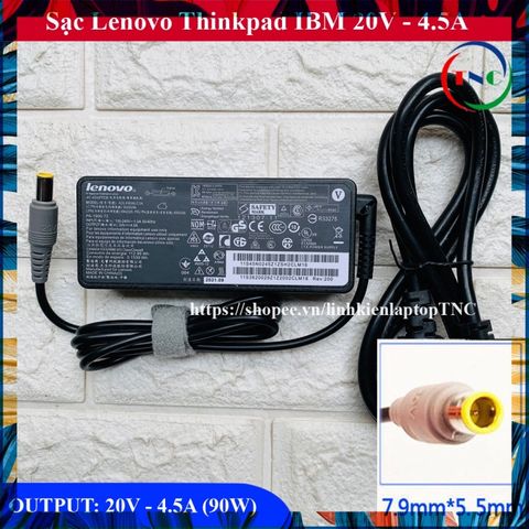 Sạc Laptop Lenovo T400 T410 T420 T430 20V-4.5A Chân Kim Adapter - Phụ Kiện Chính Hãng, Bảo Hành 12 Tháng