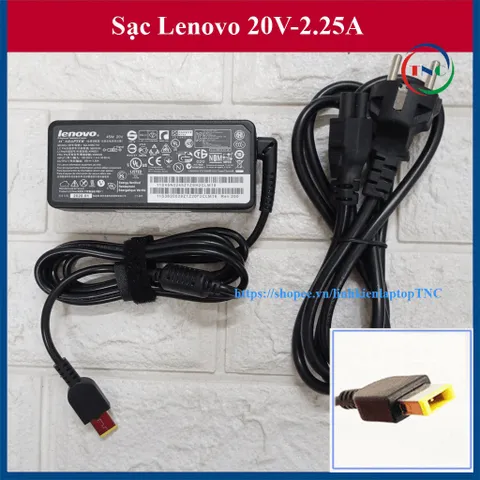 🔝 Sạc Laptop Lenovo 20V 2.25A 45W chân vuông