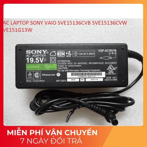 [Sạc zin]SẠC LAPTOP SONY VAIO SVE15136CVB SVE15136CVW SVE151G13W PHỤ KIỆN LAPTOP