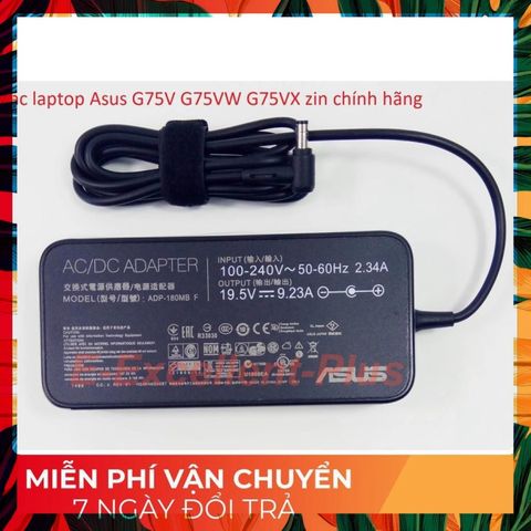 Sạc laptop chính hãng Asus G75V G75VW G75VX 180W - An toàn, tiết kiệm điện, chất lượng cao, bảo hành 100%