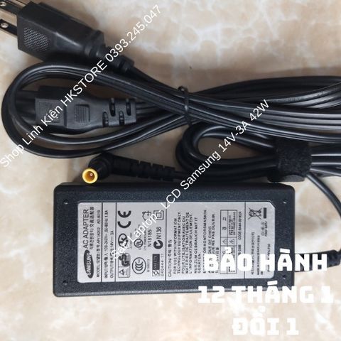 Sạc Laptop Samsung 14V-3A 42W, Tương Thích 15