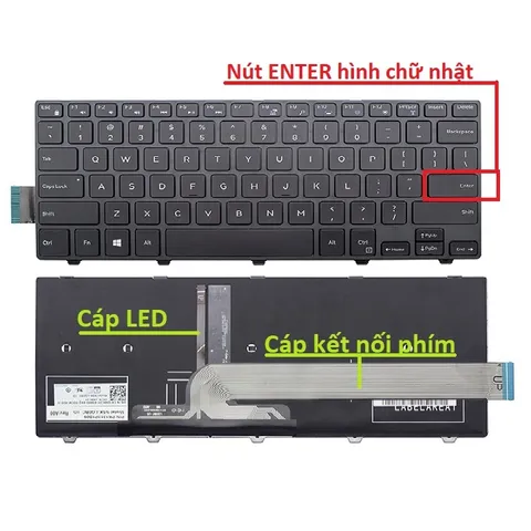 Bàn phím laptop Dell Vostro 14 3449 3468 3445 3446 3458 3459 3478 - Hàng mới - Bảo hành đổi mới PHỤ KIỆN LAPTOP